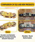 2 Pcs Patio Sliding Door Rollers Replacement Compatible With 1997061 And 1273704 comparison of new and old products