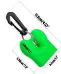 Must Have Regulator Mouthpiece Cover Clip On For Diving And Snorkeling Protects Mouthpiece And Hose From Dirt Sand Debris Durable Silicone Dust Protector Cap For Octopus Holder And Dive Gear, green with dimensions