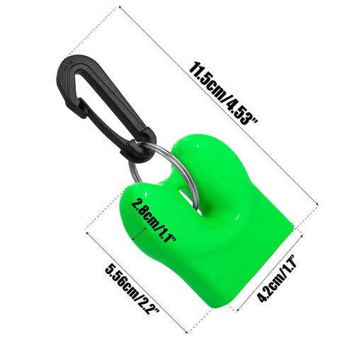Must Have Regulator Mouthpiece Cover Clip On For Diving And Snorkeling Protects Mouthpiece And Hose From Dirt Sand Debris Durable Silicone Dust Protector Cap For Octopus Holder And Dive Gear, green with dimensions