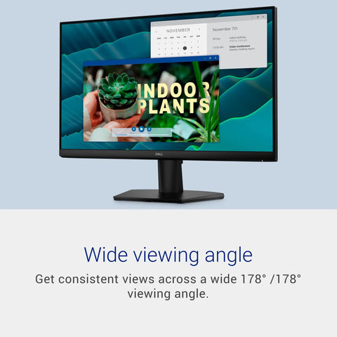 23 8 Inch FHD Monitor Featuring Killer 144Hz Refresh Rate And Lightning Fast 1Ms Response Time Built With IPS Panel showing wide viewing angle with images on screen.