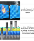 Top Shelf Soundproof Panels Thick 3Cm Self Adhesive Acoustic Foam Noise Insulation Wall Tiles with fire resistance test images.