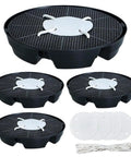 Self Watering Tray Planter System For Indoors And Outdoors Auto Irrigation Plant Saucer set with wicks and discs