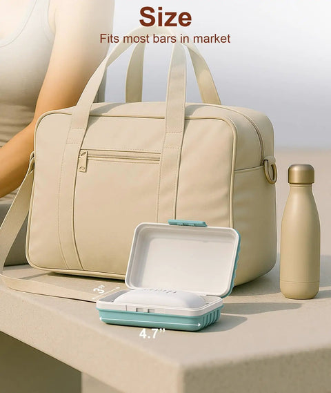 Leakproof Bar Soap Holder With Lid For Shower Portable Travel Soap Case Box Gym Bag Friendly Camping And Hiking Gear