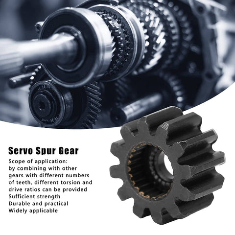 Five Pack Steel Servo Spur Gears Set With 24 Internal Tooth Spline 0.8 Mod 12 To 24 Tooth Options Heavy Duty RC Car And Robotics Gear Kit For Custom Ratios And Durable Transmission Upgrades
