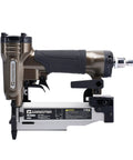 Strong Armed Pneumatic 23 Gauge Pin Nailer Forged From Hardened Aluminum with side view showing handle and trigger.