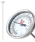 Analog Soil Temperature Dial Thermometer With 36 Inch Probe For Soil And Worm Compost, Reads 0 To 220 Degrees Fahrenheit and Celsius, battery free