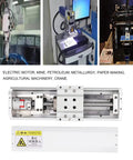 Beefy CNC Linear Motion Rail Guide Electric Linear Stage Actuator With 100mm Stroke Dust Cover For NEMA23 Motor showing precision components.