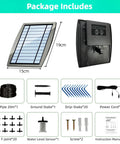 Package contents of Sun Powered Drip Irrigation System For Outdoor Gardens And Potted Plants Auto Water 20 To 30 Pots With 12 Timing Modes Solar Garden Watering Kit Waterproof Low Fuss Setup No Cord Needed