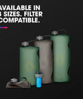 Seeker Collapsible Water Storage Bag For Camping 2L Leak Proof Hydration Reservoir BPA Free PVC Free Flexible TPU Ultra Portable