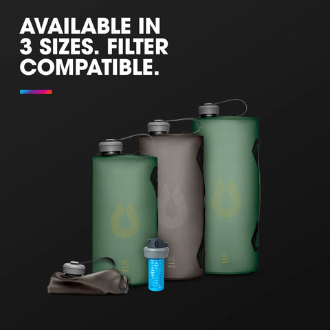 Seeker Collapsible Water Storage Bag For Camping 2L Leak Proof Hydration Reservoir BPA Free PVC Free Flexible TPU Ultra Portable