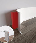 Self Adhesive Vinyl Baseboard Molding 4 Inch By 40 Feet Peel And Stick Wall Base Cove Base White 0.08 Inch Thick Easy Install