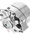 Chrome Finish 120 Amp Street Rod Alternator For 1 Wire Self Exciting GM 305 350 BBC SBC Engines Replaces 2402033DC ADR0335C