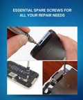Heavy Duty Complete Screw Kit For iPhone 13 Repair Including Bottom Pentalobe And Battery Security Screws Precise Snap Fit For A2631 A2633 A2634 A2635 A2482 in use during iPhone repair.