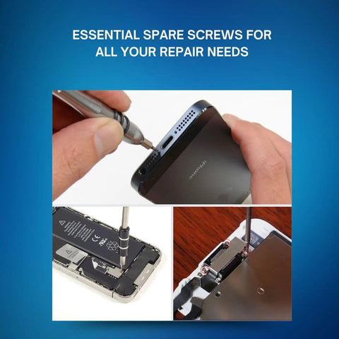 Heavy Duty Complete Screw Kit For iPhone 13 Repair Including Bottom Pentalobe And Battery Security Screws Precise Snap Fit For A2631 A2633 A2634 A2635 A2482 in use during iPhone repair.
