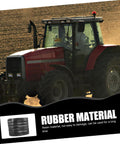 Tractor with advertisement for Beefed-Up Planting Wheel Rubber Soil Pressing Roller, Precision Seeder Accessory
