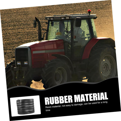 Tractor with advertisement for Beefed-Up Planting Wheel Rubber Soil Pressing Roller, Precision Seeder Accessory
