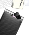 25 Pack Black Bubble Mailers Padded Envelopes with phone inside for mailing and shipping electronics