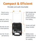 Ace Portable Battery Storage Box With Built In Tester And Wall Mount Bracket Features Tough Carry Handle Locks 110 Aa Aaa Plus Coin Cells For Zero Sweat Power Supply Organization - Compact design with battery storage capacity.