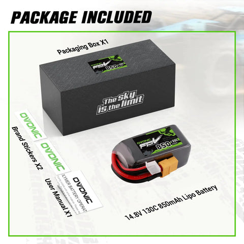 Beefy 14.8V 130C 850mAh 4S LiPo Battery With XT60 Plug For RC Cars Drones And Planes High Discharge Ultra Lightweight Power Pack