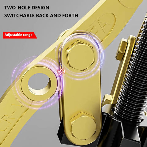Close-up of Heavy Duty Bearing Puller With Swappable Two Or Three Jaw Config, showcasing adjustable two-hole design.