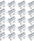 Heavy Duty 20 Sets Tee Pipe Clamp Connectors For 3/4 Inch EMT Conduit With PE Shim Adapters, Carbon Steel Electrogalvanized Finish