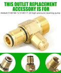 Plug And Play Outlet Fitting Kit For Pressure Washer 22 Mm With Boost Valve And Soap Injector Body Replacement Fits DXPW