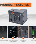 Top Shelf Headlight Switch And Dimmer Control Panel For Chevy Silverado Tahoe And Gmc Sierra Yukon Trucks displays features including LED lights.