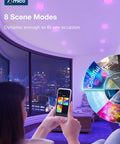 Smart LED Recessed Can Lights 6 Pack With RGBCW Color Changing WiFi Enabled Retrofit Downlight 1050 Lumens in living room