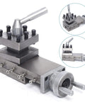 Portable Mini Lathe Tool Post Holder With 90mm Stroke Lightweight Cast Iron Build Cross Slide And Tool Post Assembly Durable