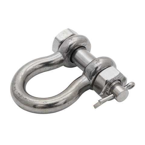 Bolt Type Anchor Shackle Five Eighths Inch Marine Grade 316 Stainless Steel BoatTector, Heavy Duty Shackles For Mooring And Lifting, 2 Pack, Weatherproof, 5950 Lbs Working Load Limit