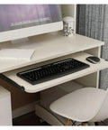 Heavy Duty Side Mount Ball Bearing Drawer Slides Pair Full Extension Cabinet Upgrade providing smooth glide for keyboard under desk.
