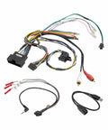 Radio Replacement Interface With Steering Wheel Controls For Ford Focus 2015 2018 Non Amplified Factory Radio 4.2 Inch Screen Plug And Play LFD10 Car Stereo Wiring Harness Kit showing multiple colorful wires and connectors.