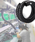 Rock Solid Super Adjustable 360 Degree Air Extractor Arm With Hella Flexible Duct Collector Hose for industrial smoke removal in workshop.