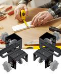Stainless Steel Adjustable Drawer Front Clamps Set For Quick No-Fuss, Secure Install In Furniture Making And Cabinet Projects