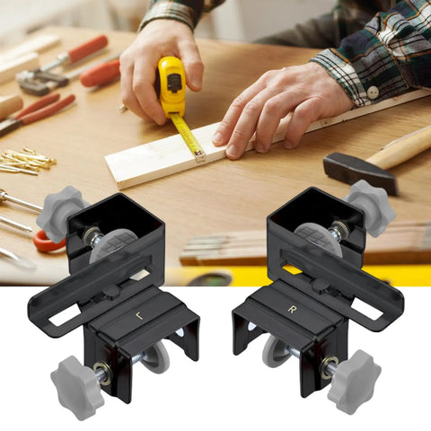 Stainless Steel Adjustable Drawer Front Clamps Set For Quick No-Fuss, Secure Install In Furniture Making And Cabinet Projects
