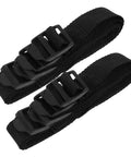 Eight Piece Aerator Sandal Straps Replacement Set for Lawn Aerator Shoes, black heavy-duty material, close-up view
