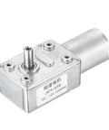 12V Worm Gear Motor 120 RPM Beefy Torque Reduction Drive With 6mm D Shaft for DIY Projects Robotics