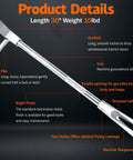 30 Inch Halligan Bar For Fire Rescue And Forcible Entry Beefy Forged Steel Tool With Precision Geometry Rapid Entry Breach Gear with labeled parts