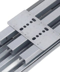 Soft Close Drawer Slide With Dampening, Quiet Heavy Duty 60Kg Load Capacity For Kitchen Cabinets, Closets And Wardrobes, Smooth Sliding Hardware That Glides Quietly, Reducing Slams And Bumps For Everyday Use In Busy Homes. Gray steel drawer slide with mounting plate and screw holes