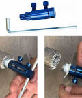 DIY Ready Broken Pipe And Valve Thread Extractor Kit For One Quarter, Three Eighths, And One Inch Pipes With Damaged Screw Removal
