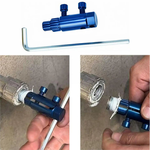 DIY Ready Broken Pipe And Valve Thread Extractor Kit For One Quarter, Three Eighths, And One Inch Pipes With Damaged Screw Removal