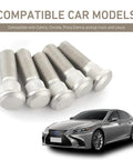 10Pcs M12x1.5 Wheel Studs 49mm Long Steel Lug Studs for Cars, Heavy Duty OEM Replacement Parts 610-266 90942-02049