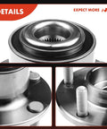 Close-up view of 2 Pack Front Wheel Bearing And Hub Assembly 5 Lug Easy Swap For Mazda 3 2004 2005 Built Before January 5 2005 Replacement Pair