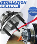 Front Wheel Hub Bearing Assembly With ABS Fits GM Vehicles Impala Monte Carlo Venture Bonneville Grand Prix Trans Sport Saturn Five Lug 1 Piece