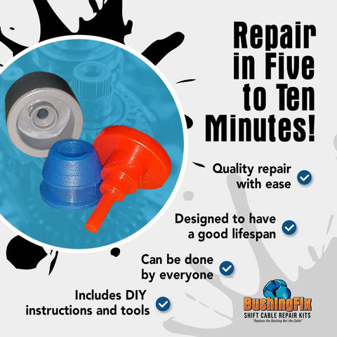 Image of IM1KIT1 Transmission Shift Cable Bushing Repair Kit For GM Automatic Transmissions with tools and features.
