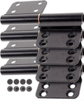 Heavy Duty Bathroom Door Hinges Black Lift Off Replacement Set 4 Pack For Interior Shower And Cabinet Doors Tough Smooth Action Hinge Set