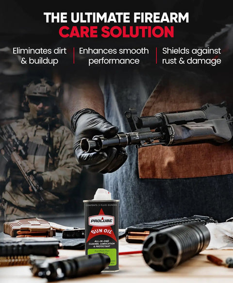 Gun Oil 3 Oz Bottle For Guns That Cleans Lubricates And Protects Shotguns And Hunting Rifles Keeps Action Smooth Reduces Friction