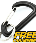 Black carabiner with keyring offered for free, ideal for Heavy Duty Ignition Switch For Lawn Tractors And Riding Mowers