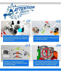 Infographic instructions for using Badass MXTA Hydraulic Torque Wrench with safety tips and equipment guidelines.