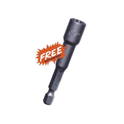 Free five-sixteenth inch hex bit driver for Heavy Duty 1.5 Inch Metal Roofing Screws For OSB And Wood With Domed Cap And EPDM Washer